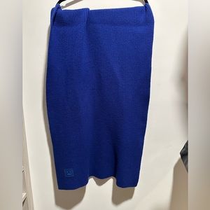 Acne blue wool scarf